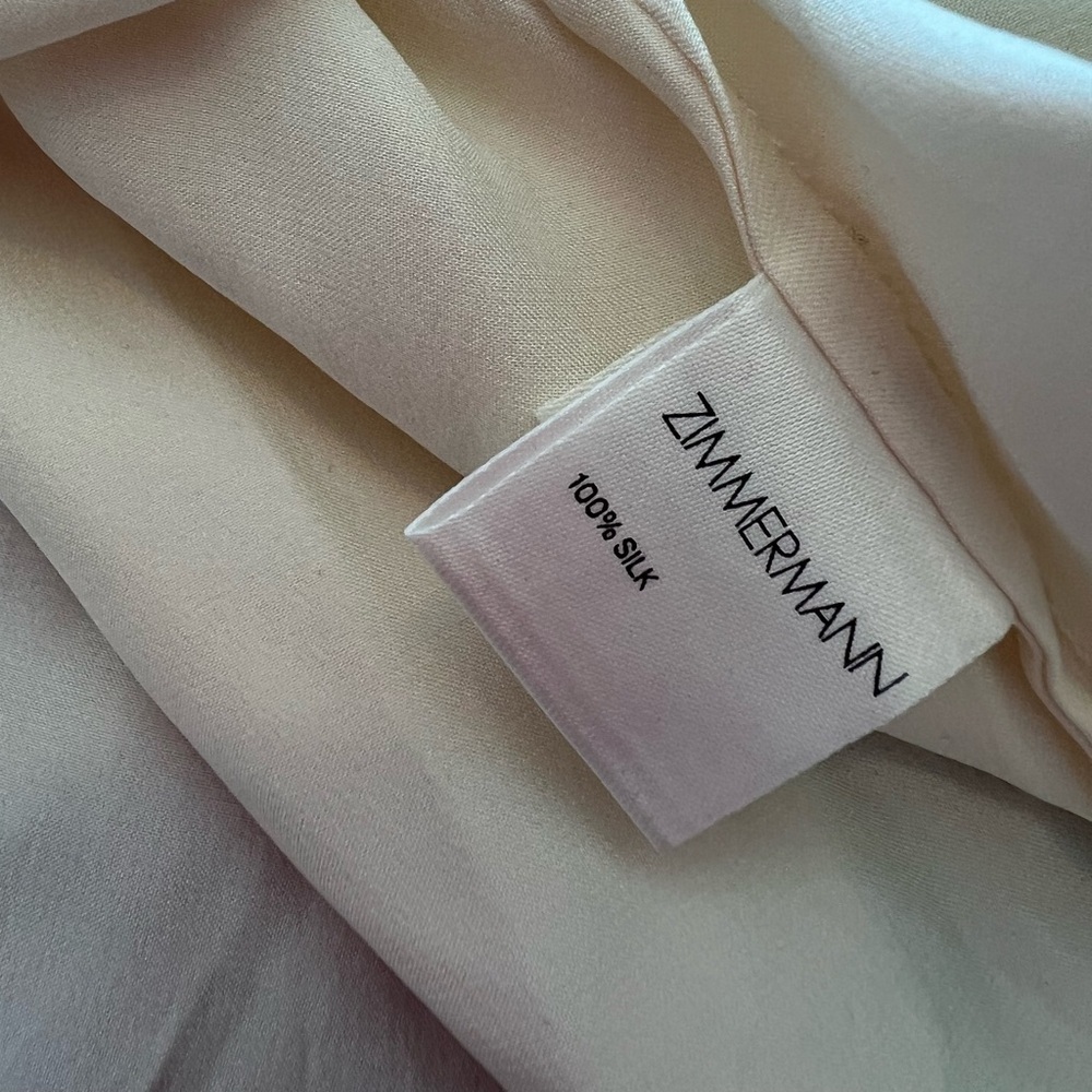 Zimmermann Cream Ruffle Blouse - Picture 12 of 16